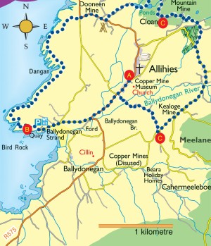 Kealogue Mine loop map
